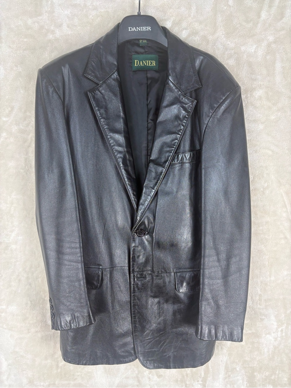 Danier Black Leather Sport Coat Blazer